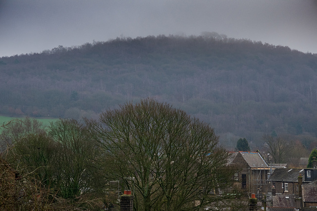 Clouds touching Shire Hill