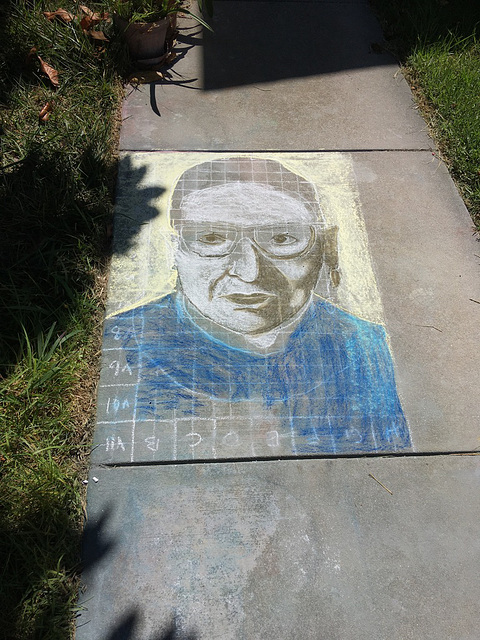 Pandemic chalk: RBG 1