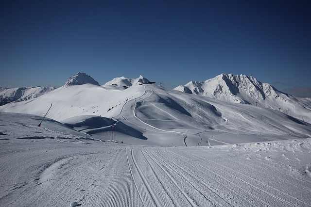 Skipiste mit Hartkaserbahn