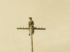 Man on Pole (Detail)