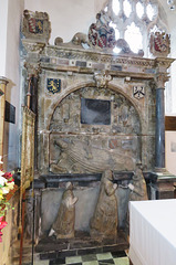 bovey tracey church, devon, c17 tomb of elizeus hele +1636 (1)