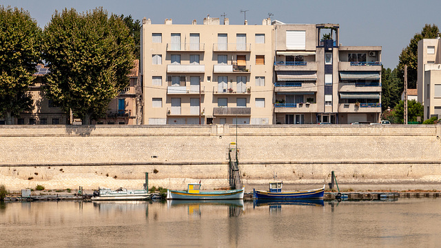 Reflections in the Rhône at Arles