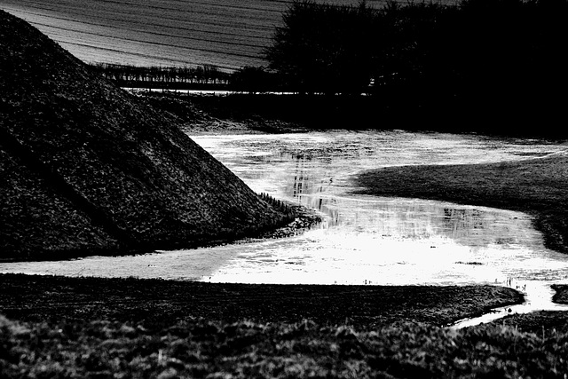 Silbury Hill B&W Edit After Bill Brandt