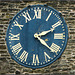 The 63 minute clock face of St. Peter and St. Pauls... Old Brampton , Chesterfield.