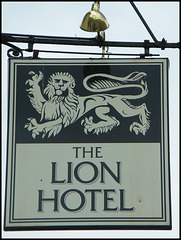Lion Hotel sign