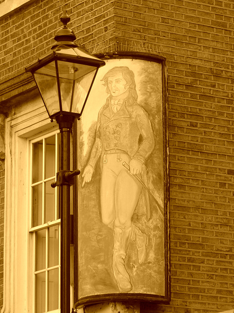 Leaning on a Lamppost (Sepia Version) - 8 February 2015