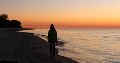 Rügen: den letzten Abend am Strand