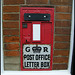 disused GR post office letter box