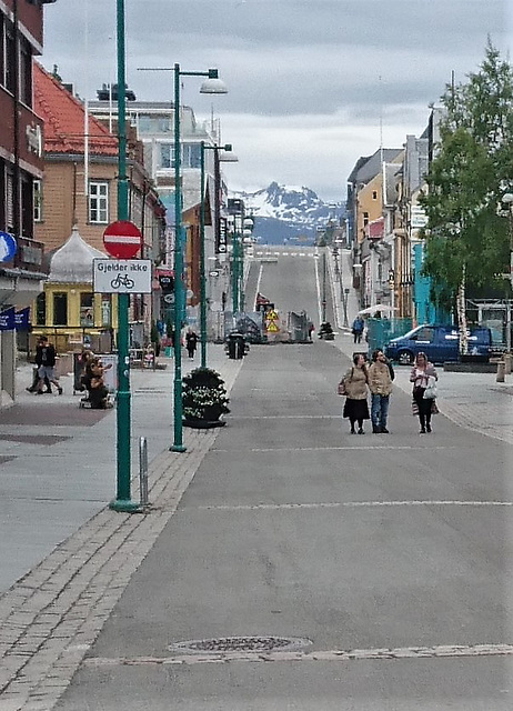 Berg und Tal in Tromsø