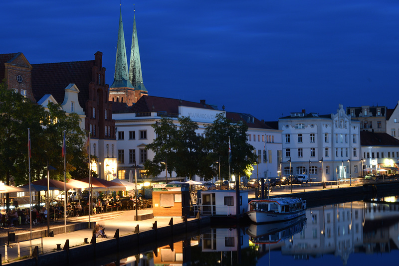 blaue Stunde an der Obertrave