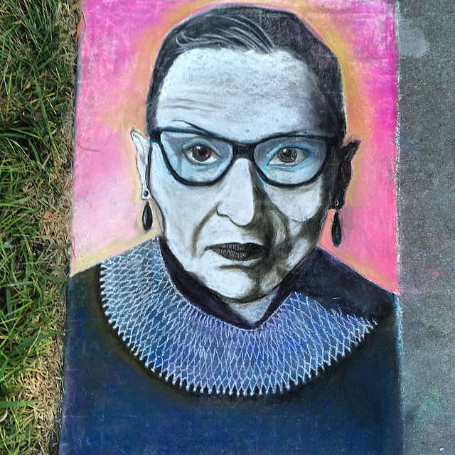 Pandemic chalk: RBG 4