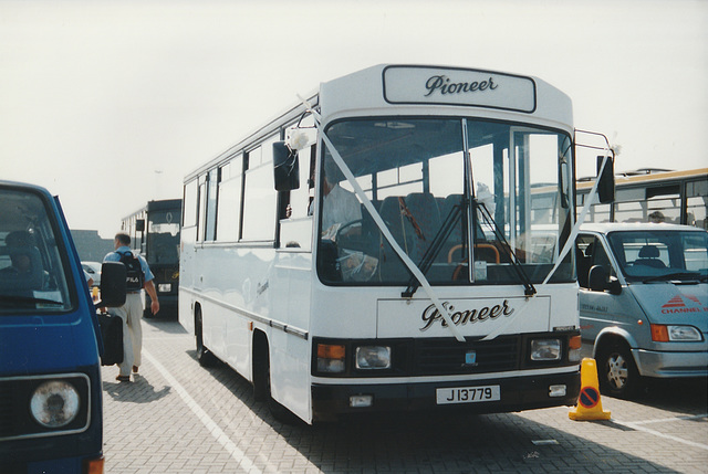 Pioneer Coaches 11 (J 13779) at St. Helier - 4 Sep 1999