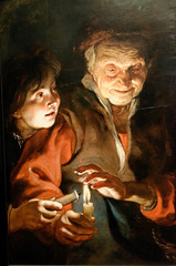 "Vieille femme et garçon avec des bougies" - Peter Paul Rubens (1617)