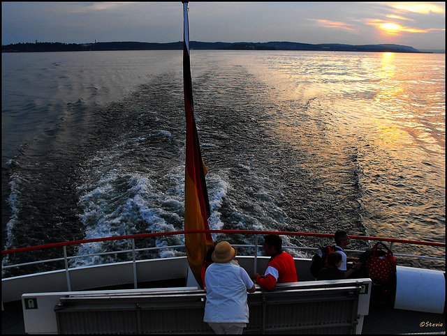 Blick zurück zur Mainau und zum Bodanrück