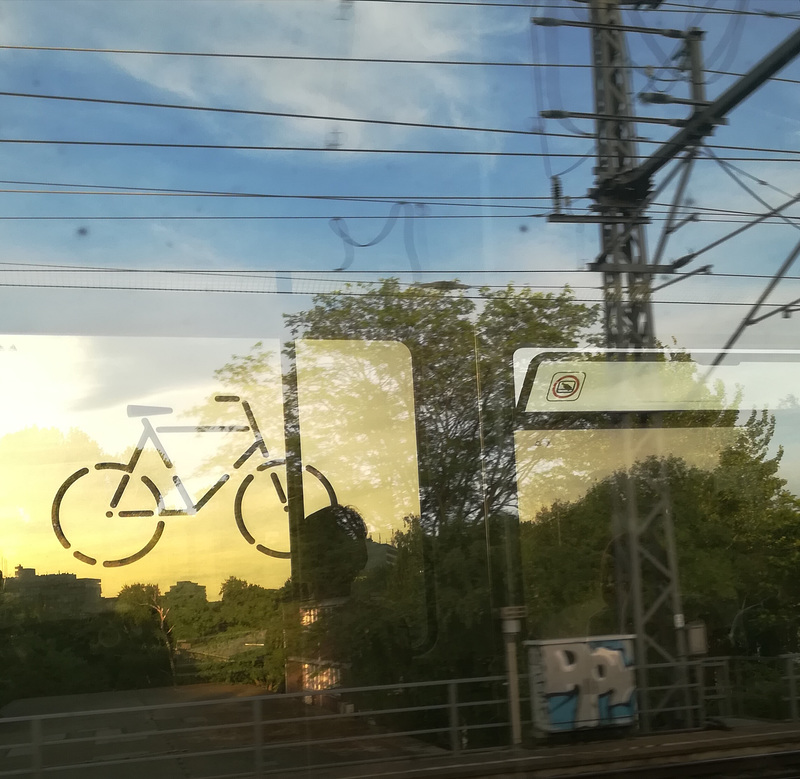 bike on a train