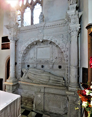 bovey tracey church, devon, detail of c17 tomb of nicholas eveleigh +1618 (1)