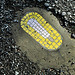 Random pothole art in the road...