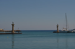 The Island of Rhodes, Entrance to Mandraki Port (Possible Location of the Colossus of Rhodes)