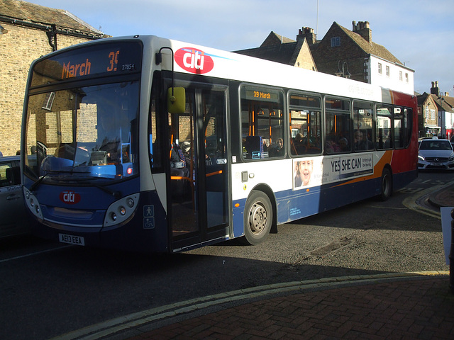 DSCF5644 Stagecoach East (Cambus) 27854 (AE13 EEA) in Ely - 8 Dec 2018