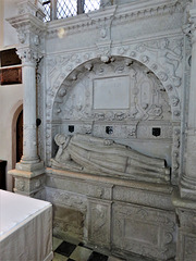 bovey tracey church, devon, detail of c17 tomb of nicholas eveleigh +1618 (6)