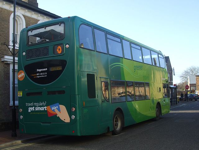 DSCF5655 Stagecoach East (Cambus) 15458 (AE09 GYF) in Ely - 8 Dec 2018