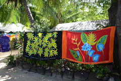 Polynésie Française, Bora Bora, Tahitian Pareos