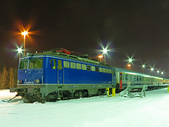 Lok 1142.635-0 von northrail steht mit einem Sonderzug abgestellt in Chemnitz