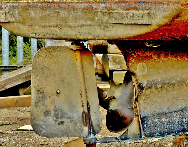 Small Boat Repair Yard. Willington Gut. North Tyneside