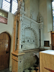 bovey tracey church, devon, detail of c17 tomb of nicholas eveleigh +1618 (3)