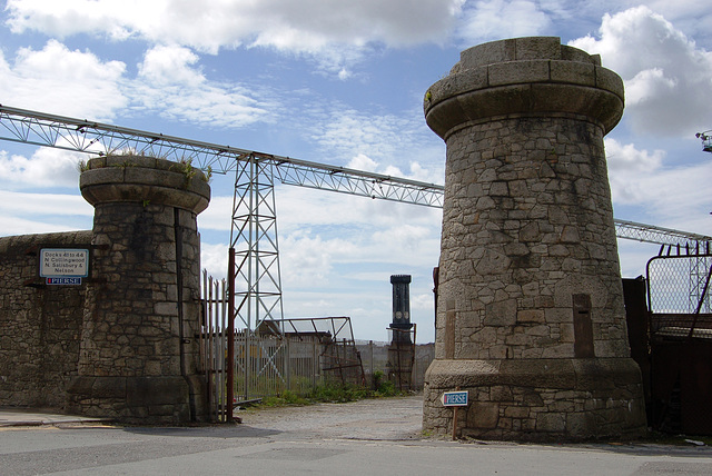 Collingwood Dock Gates and Victoria Tower,Regent Road, Liverpool