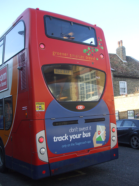 DSCF5662 Stagecoach East (Cambus) 19603 (AE10 BXR) in Ely - 8 Dec 2018