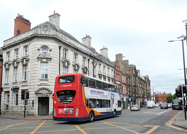 Stagecoach 10410 (MX58 FTJ) in Leigh - 24 May 2019 (P1020009)