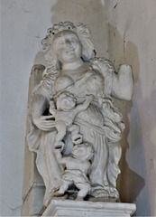 bovey tracey church, devon, charity detail of c17 tomb of nicholas eveleigh +1618 (5)