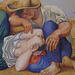 Detail of Sleeping Peasants by Picasso in the Museum of Modern Art, March 2010