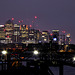 Canary Wharf at night