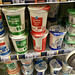 Yoghurts in different styles