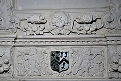 bovey tracey church, devon, detail of c17 tomb of nicholas eveleigh +1618 (3)