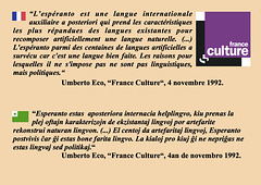 Umberto Eco, France Culture, 4 novembre 1992