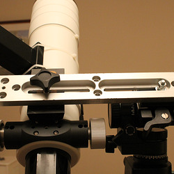 Closeup of tripod modification