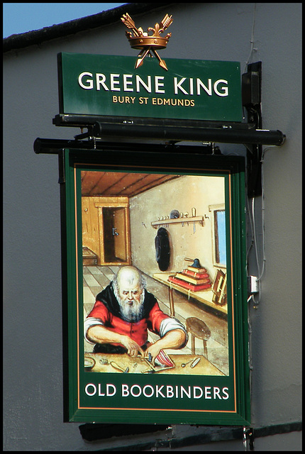 new Old Bookbinders sign