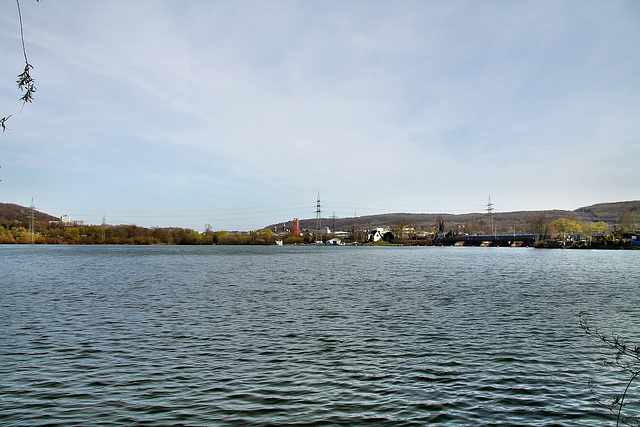 Harkortsee, Blick zum Hagener Ufer (Wetter) / 11.04.2022