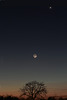 Mercury, Venus and Moon