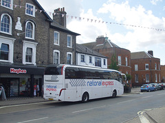 Ambassador Travel (National Express contractor) 211 (BF63 ZSL) in Newmarket - 18 Aug 2017 (DSCF9290)