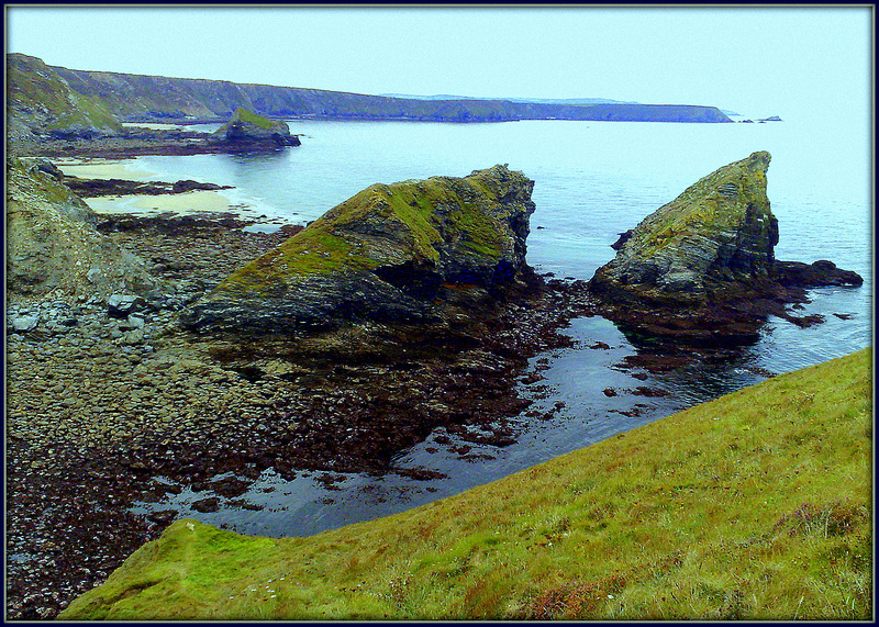 Porthcadjack,  very low tide.