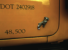 Little Mack on the door