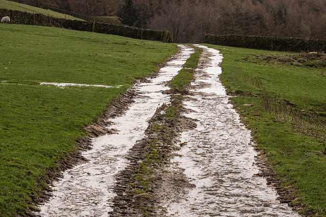 During the hail storm