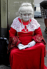 Lady in red