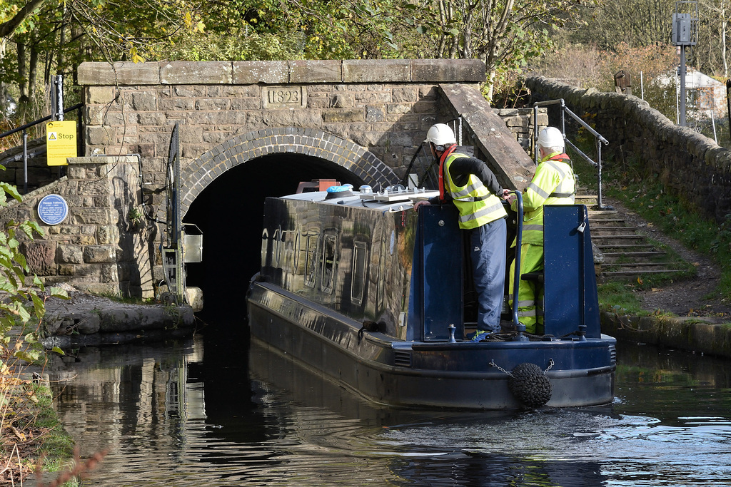 All aboard for the trip through the Standedge Tunnel at Diggle