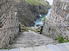 Die Wand und  Treppe von Tintagel