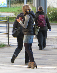 denim miniskirt